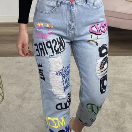 JEANS GEORGIA WITH INSCRIPTIONS