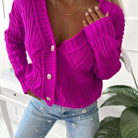 LOVELY RIBBED PINK JUMPER