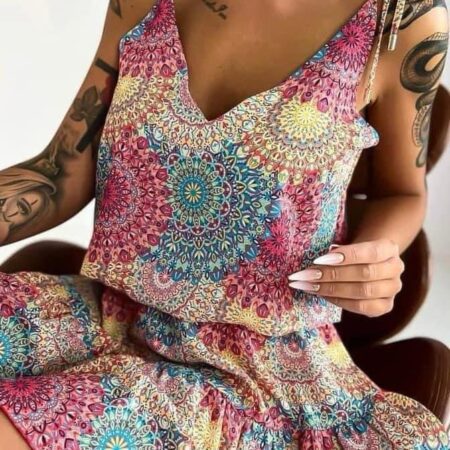 🌸👗✨ **UROCZA SUKIENKA DZIEWCZĘCA Z ROZKLOSZOWANYM DOŁEM** ✨👗🌸