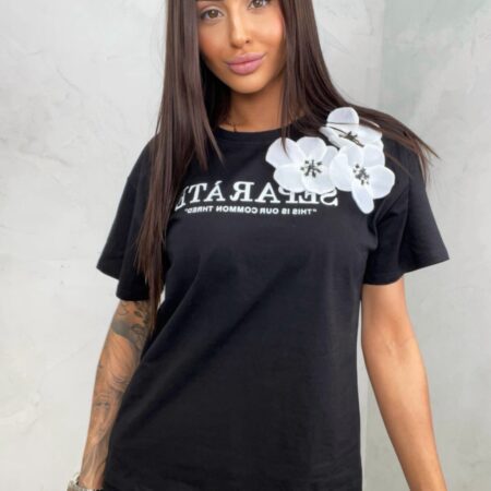 T-SHIRT SEPARATE KWIATY 3D
