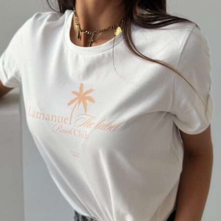Tshirt MALIBU ecru/morela