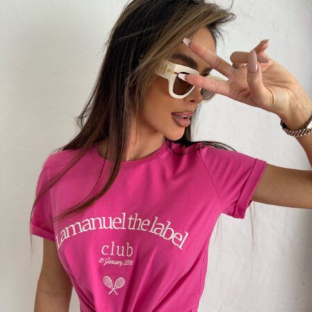 Tshirt BESTIES fuksja