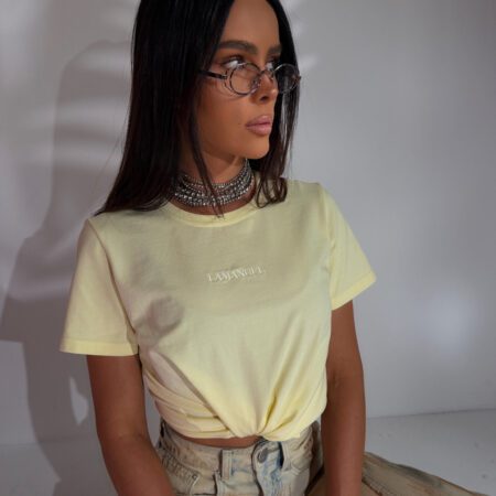 Tshirt SASSY cytryna