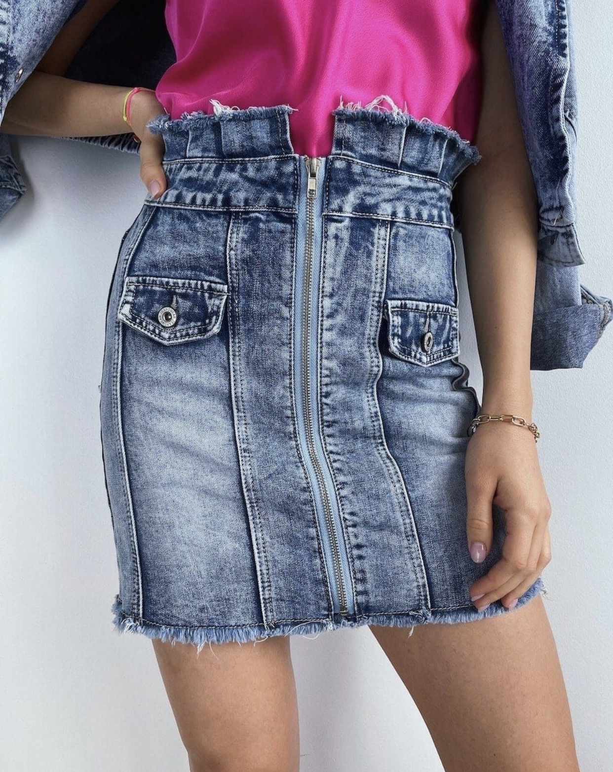 SKIRT JEANS ZIP