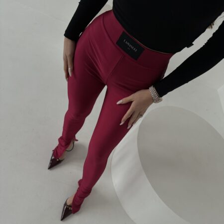 Legginsy WANTED bordo