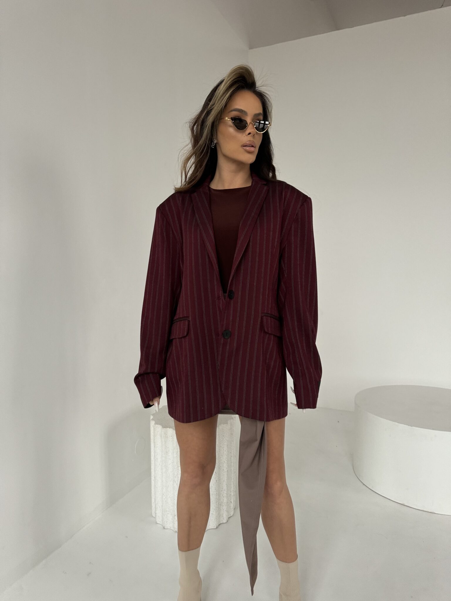 Marynarka CELEST bordo limited