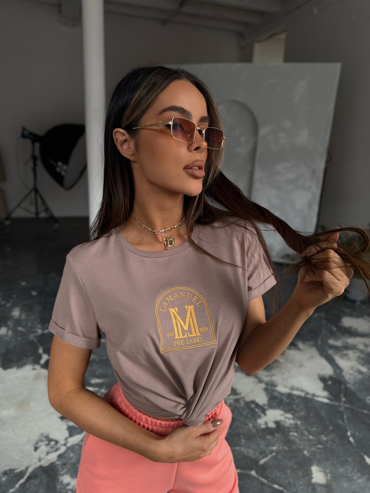 Tshirt AURA latte