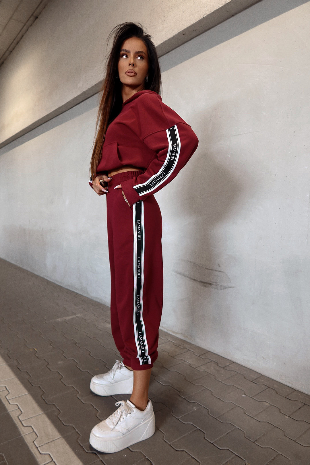 Komplet THAT ONE bordo