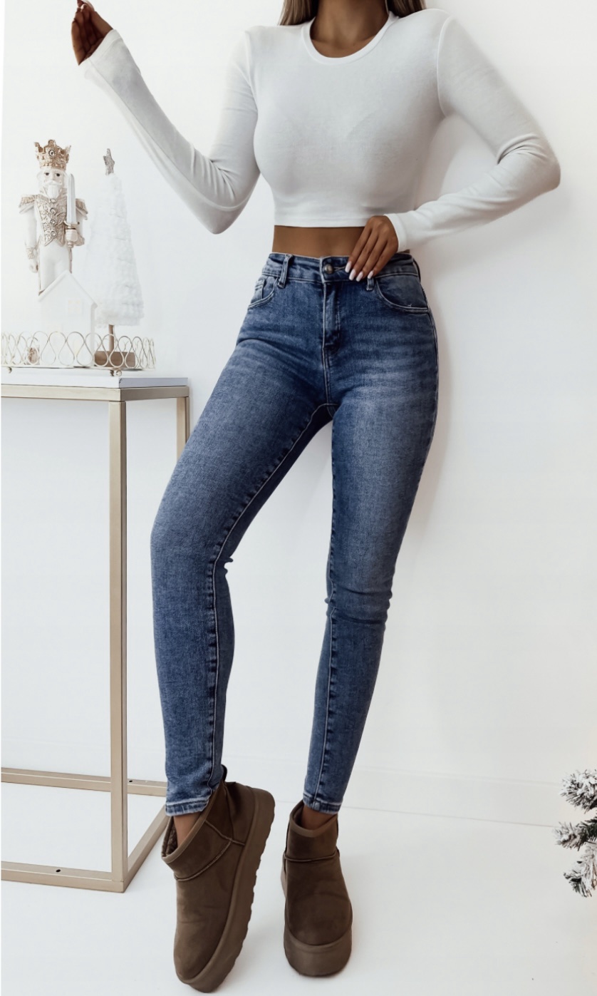 Damskie Spodnie Jeansowe M. SARA SKINNY – Model SL122-3