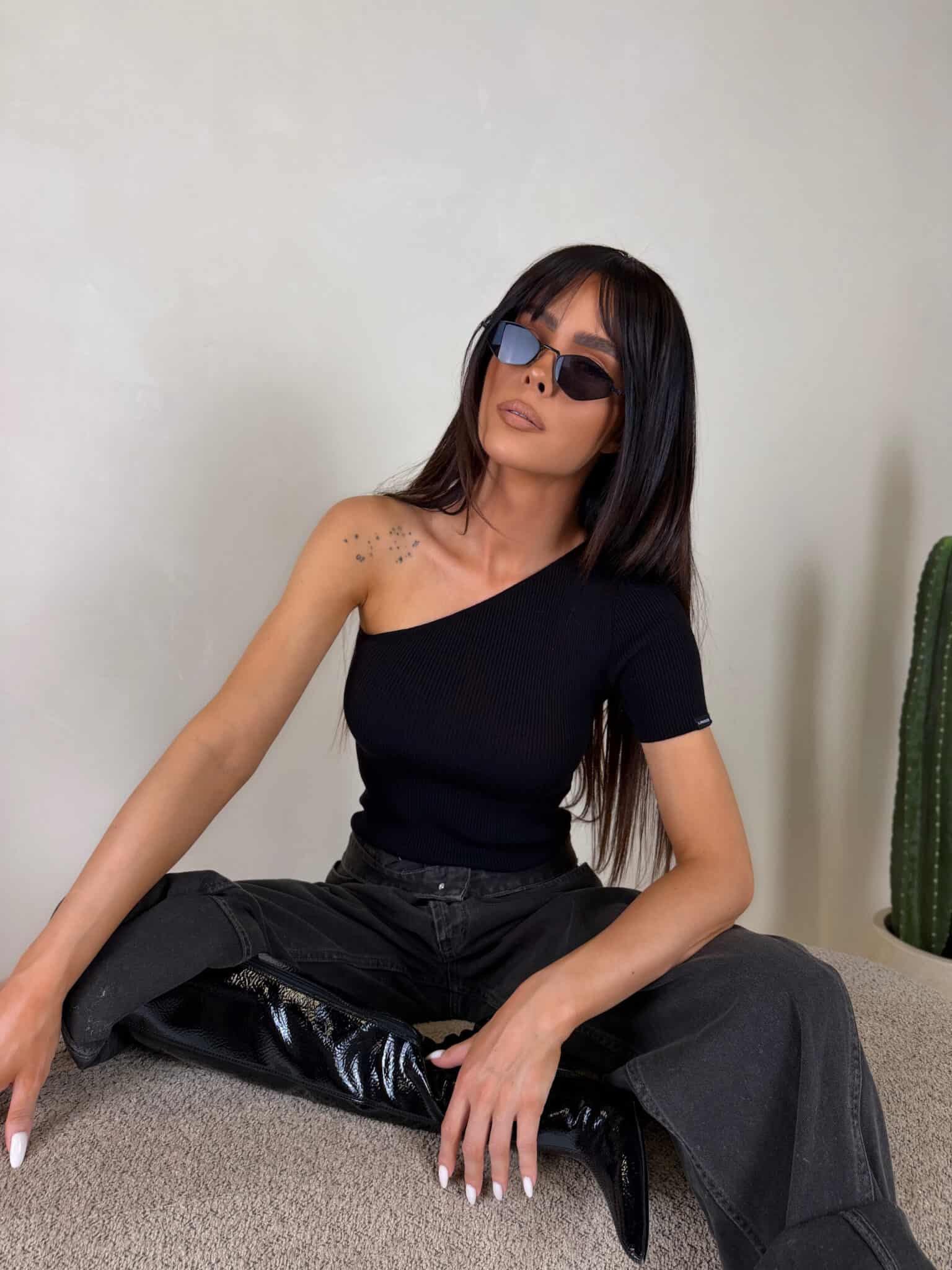 Top GIOIA czarny