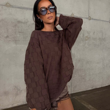 Sweter SORA czekolada
