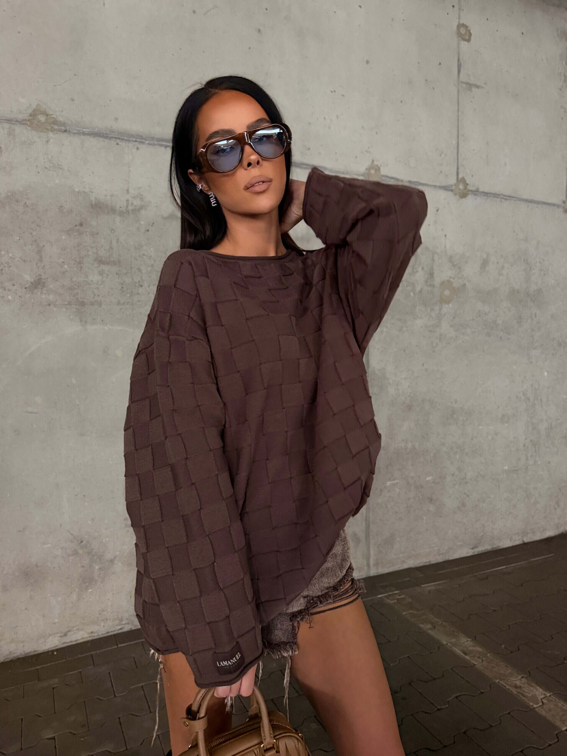 Sweter SORA czekolada